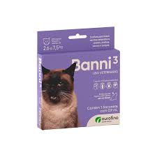 Antipulgas Banni 3 para Gatos de 2,6 a 7,5Kg - 0,9 mL