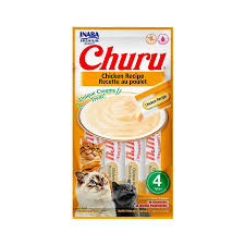 Petisco Churu Para Gatos Sabor Frango 56g - 4 Tubets