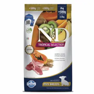 Ração N&D Tropical Selection Canino Puppy mini cordeiro 2+0,5kg
