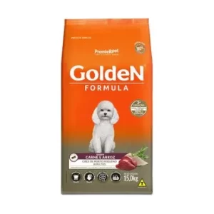 Ração Golden Adulto Mini Bits Carne e Arroz - 15 Kg