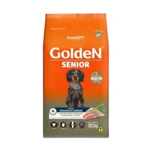 Ração Golden Fórmula Mini Bits para Cães Senior de Porte Pequeno Sabor Frango e Arroz
