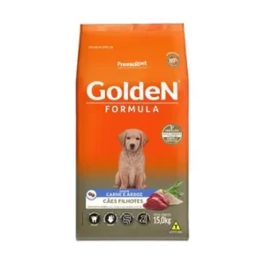 Ração Golden Fórmula para Cães Filhotes Carne e Arroz 15kg