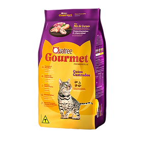 Ração Quatree Gourmet Gatos Castrados Mix De Carnes 10kg
