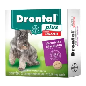 Vermífugo Drontal Plus para Cães de 10 kg Sabor Carne