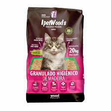 granulado ipet Woods de Madeira para Gatos 20kg