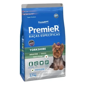 Ração Premier Super Premium Raças Específicas Yorkshire 2,5kgbSabor Frango Adulto
