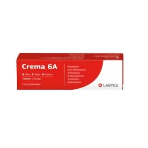 Crema 6A Pomada Dermatológica para Cães e Gatos 30 g