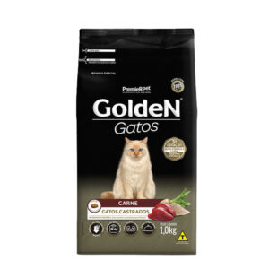Ração Golden para Gatos Adultos Castrados Sabor Carne